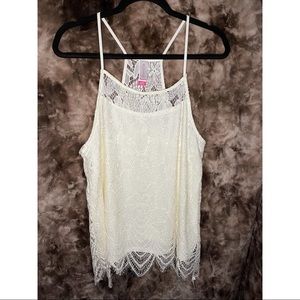 No Boundaries High Neck Lacey Blouse - XL